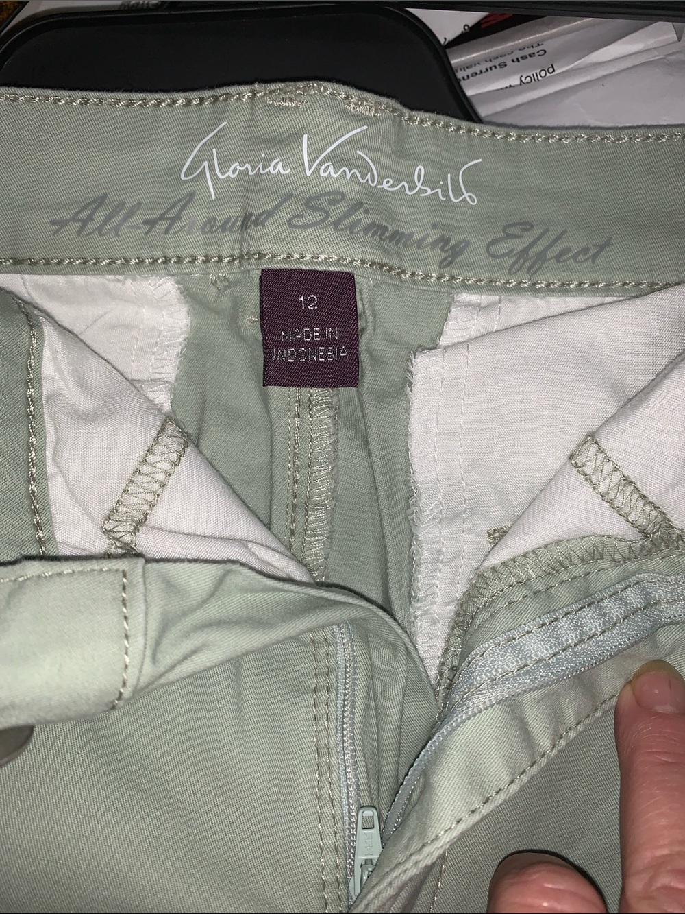 Gloria Vanderbilt Light Mint Green Shorts - Picture 2 of 12